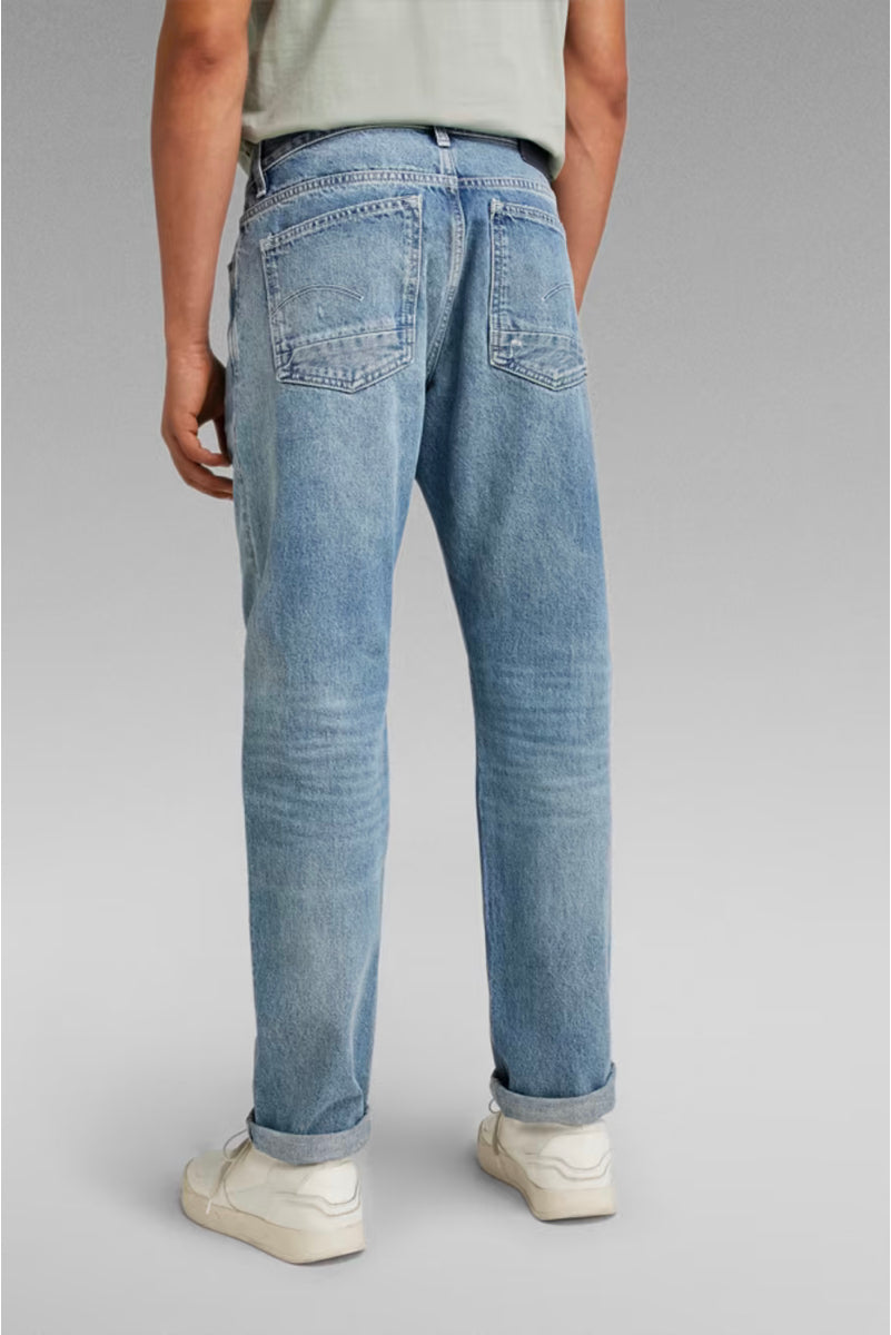 TRIPLE A REGULAR STRAIGHT JEANS - SUN FADED AIRFORCE BLUE