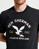 BRIGHTON SEAGULL TEE BLACK