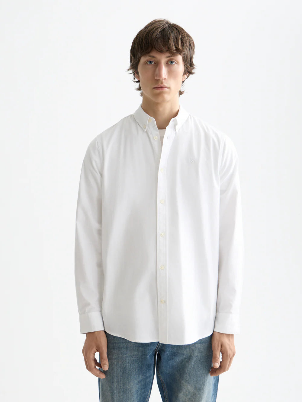 ESSENTIALS OXFORD SHIRT WHITE
