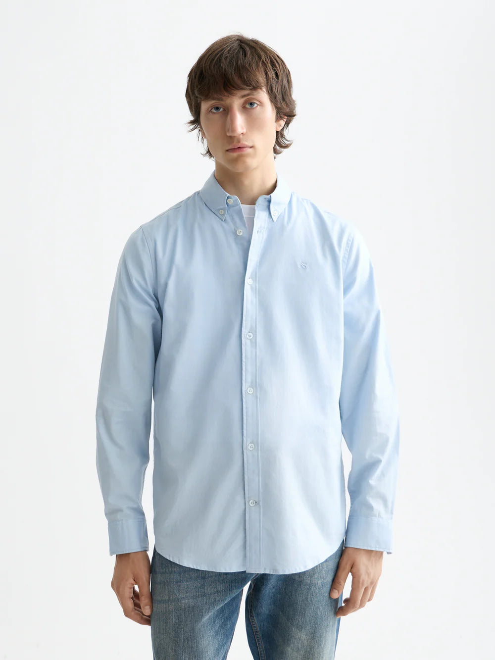 ESSENTIALS OXFORD SHIRT BLUE