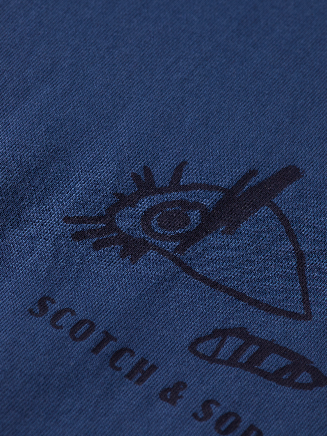 RELAXED FIT PRINTED ARTWORK T-SHIRT ATLANTIC BLUE