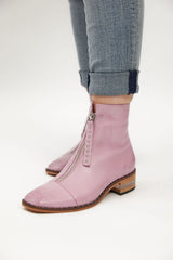 FRIDAYS ANKLE BOOT PINK LEATHER
