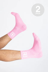 CUBE SOCKS 2PK PINK