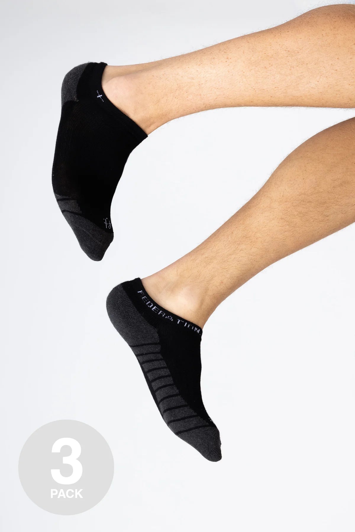 ANKLE SOCKS 3PK BLACK