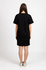 RUSH DRESS PINNED HEART BLACK