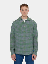 DOUBLE FACE CHECK SHIRT SAGE GREEN