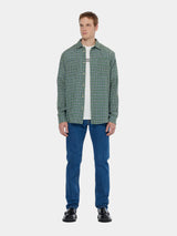 DOUBLE FACE CHECK SHIRT SAGE GREEN