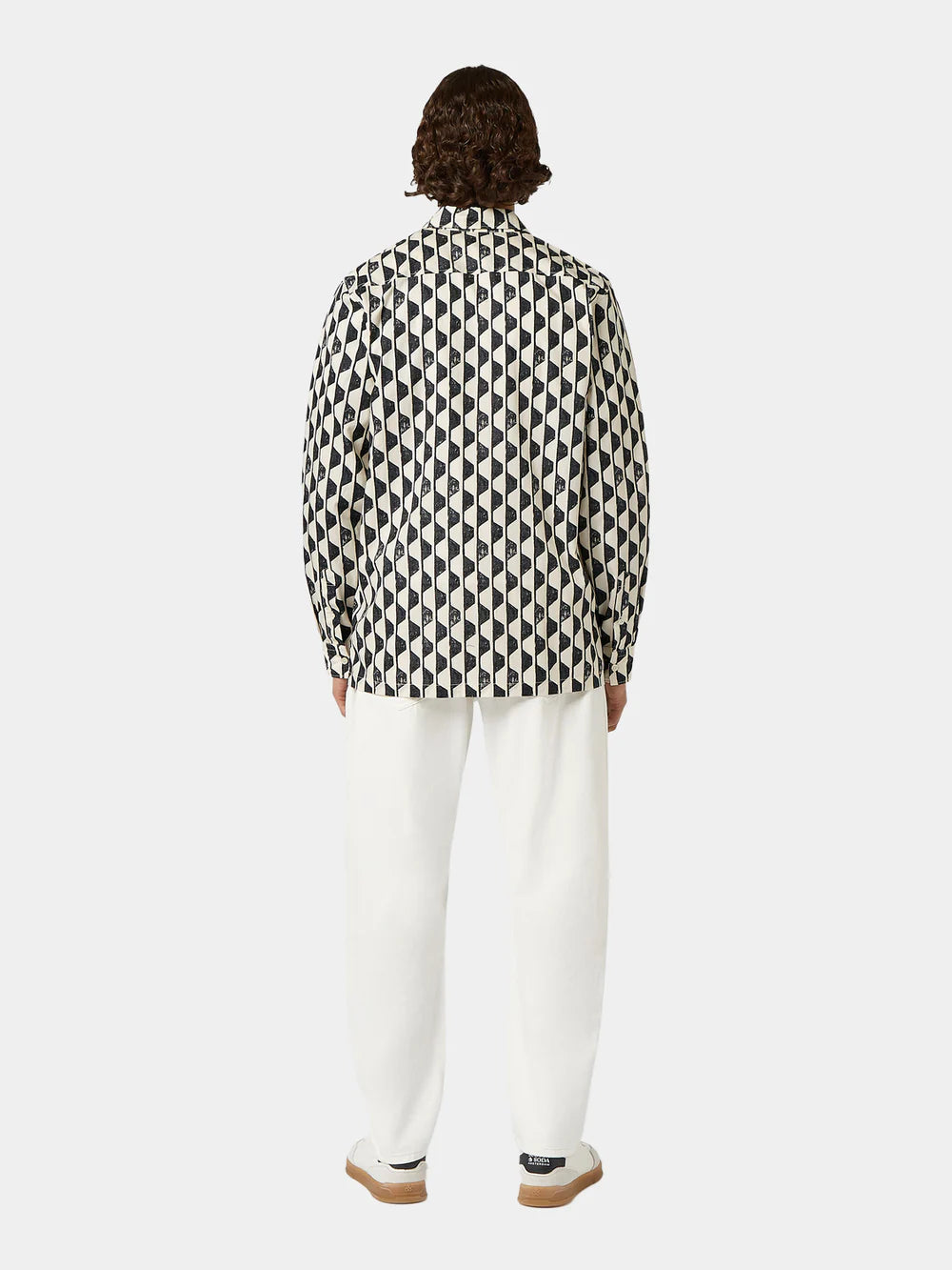 GEO PRINT SHIRT WHITE