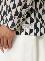 GEO PRINT SHIRT WHITE
