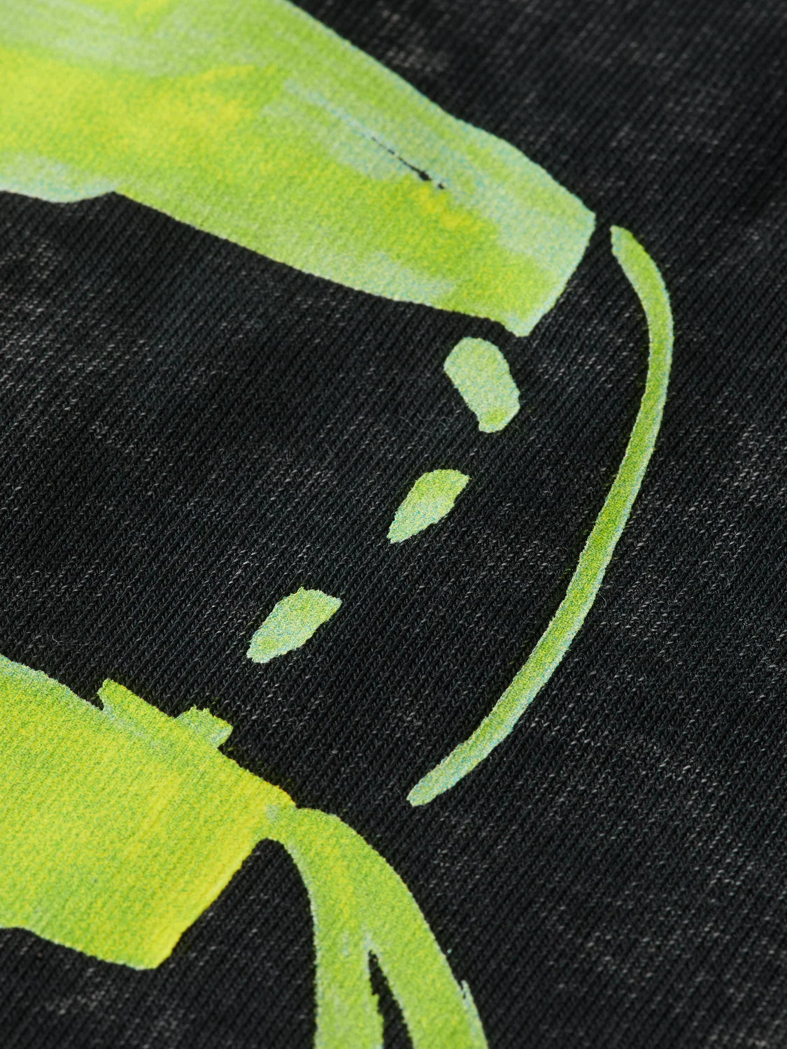 ARTWORK LOOSE FIT HOODIE WASHED BLACK