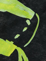 ARTWORK LOOSE FIT HOODIE WASHED BLACK