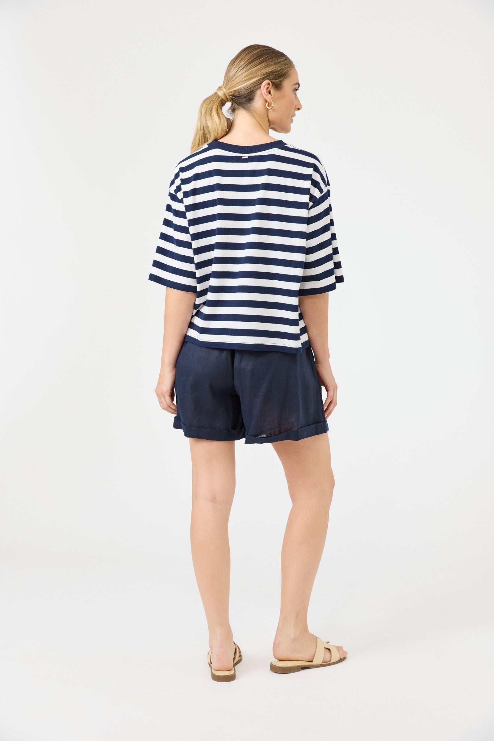 STUDIO STRIPE TSHIRT INDIGO