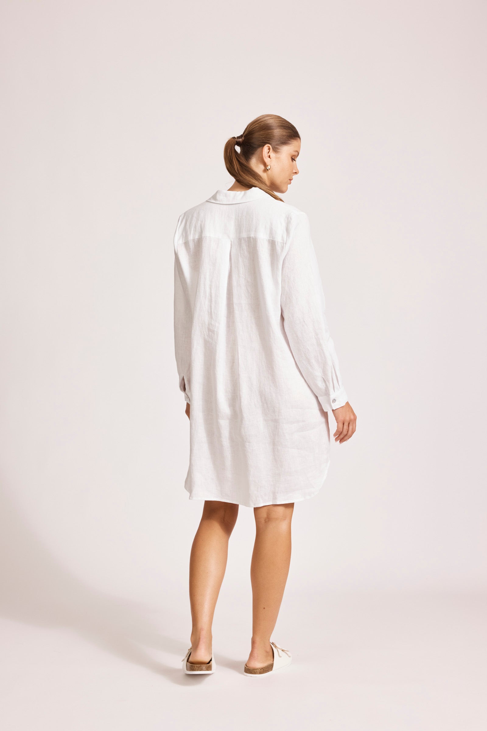 MIRAMAR SHIRT DRESS WHITE