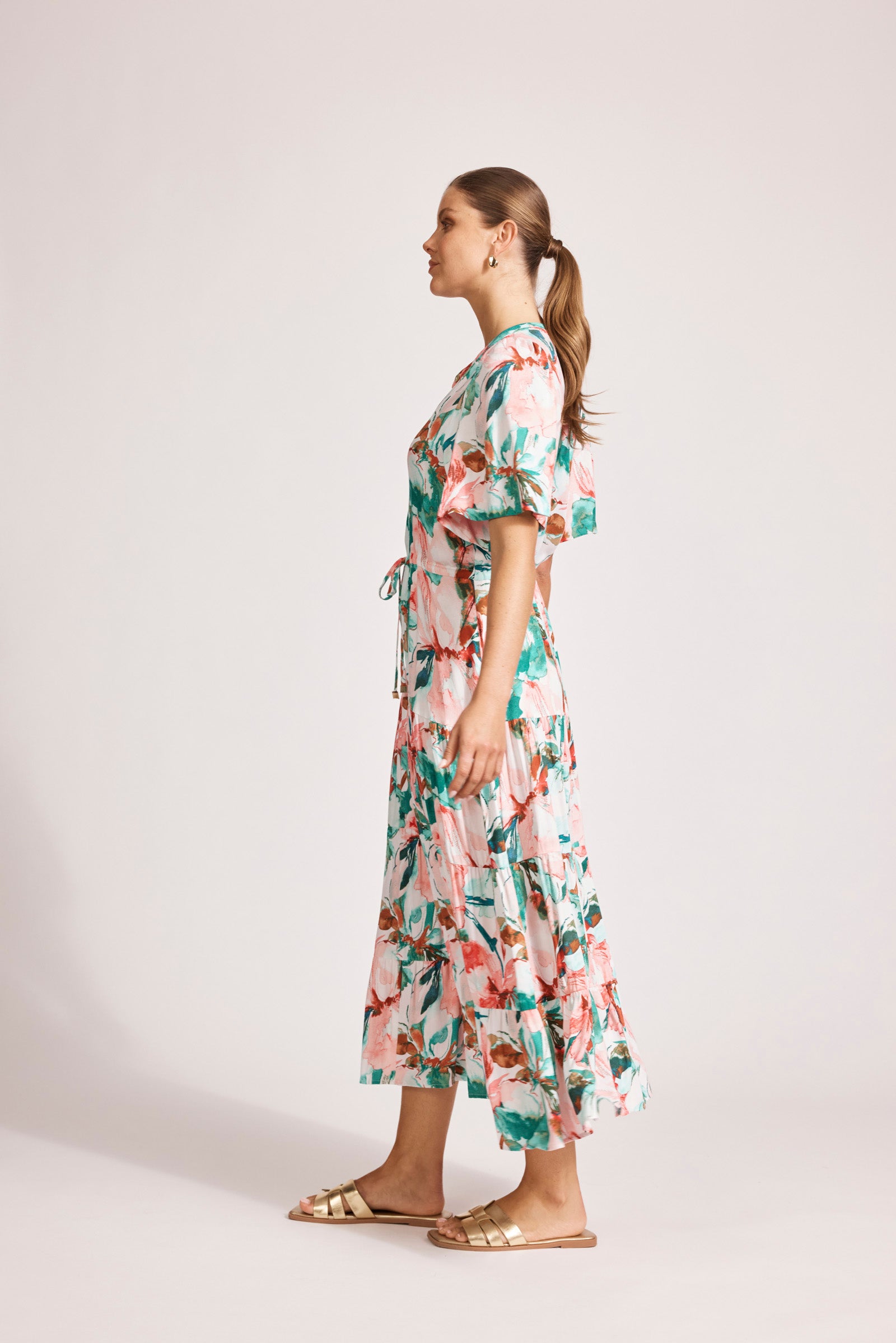 ALEGRIA TIERED MAXI DRESS ESTATE