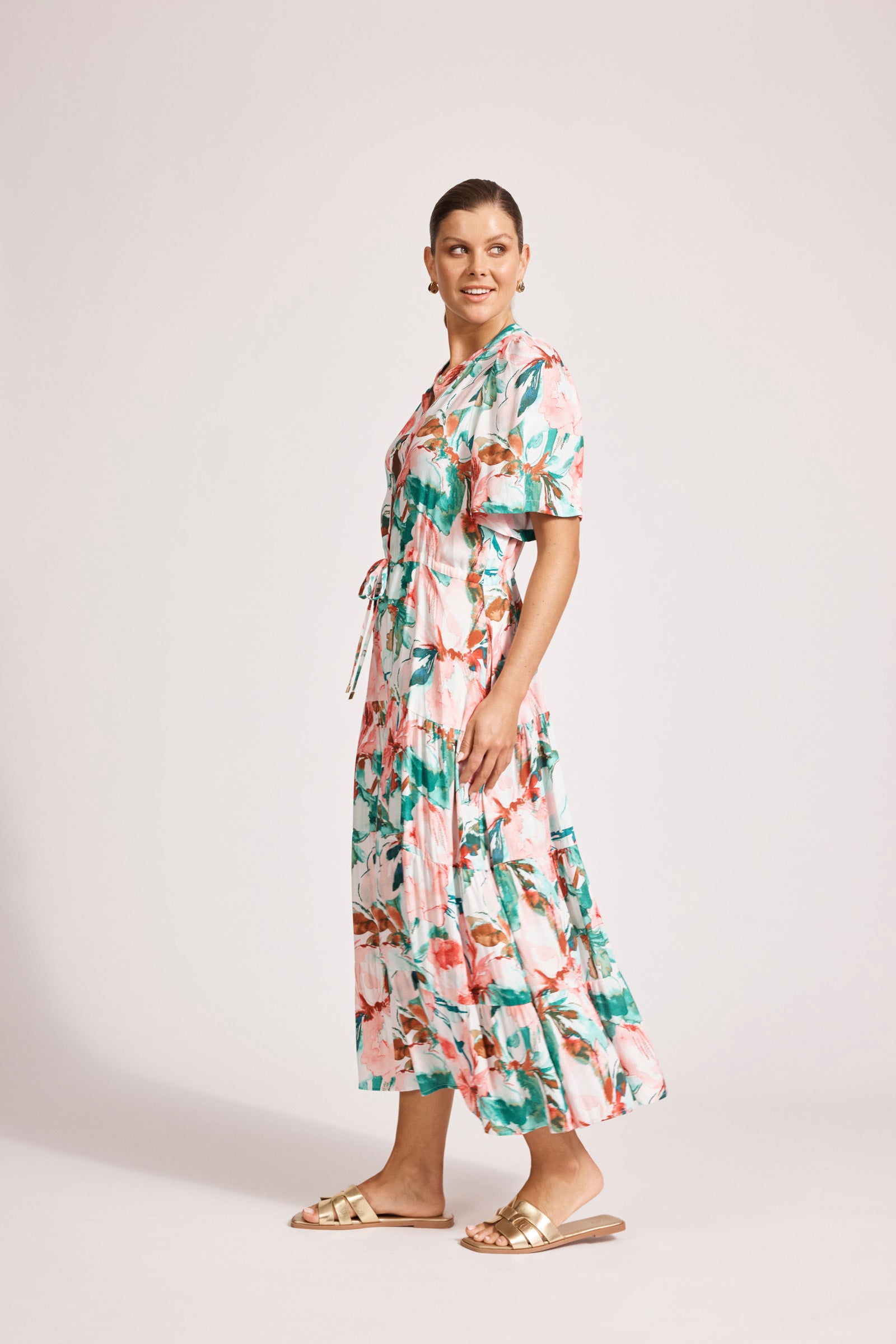 ALEGRIA TIERED MAXI DRESS ESTATE