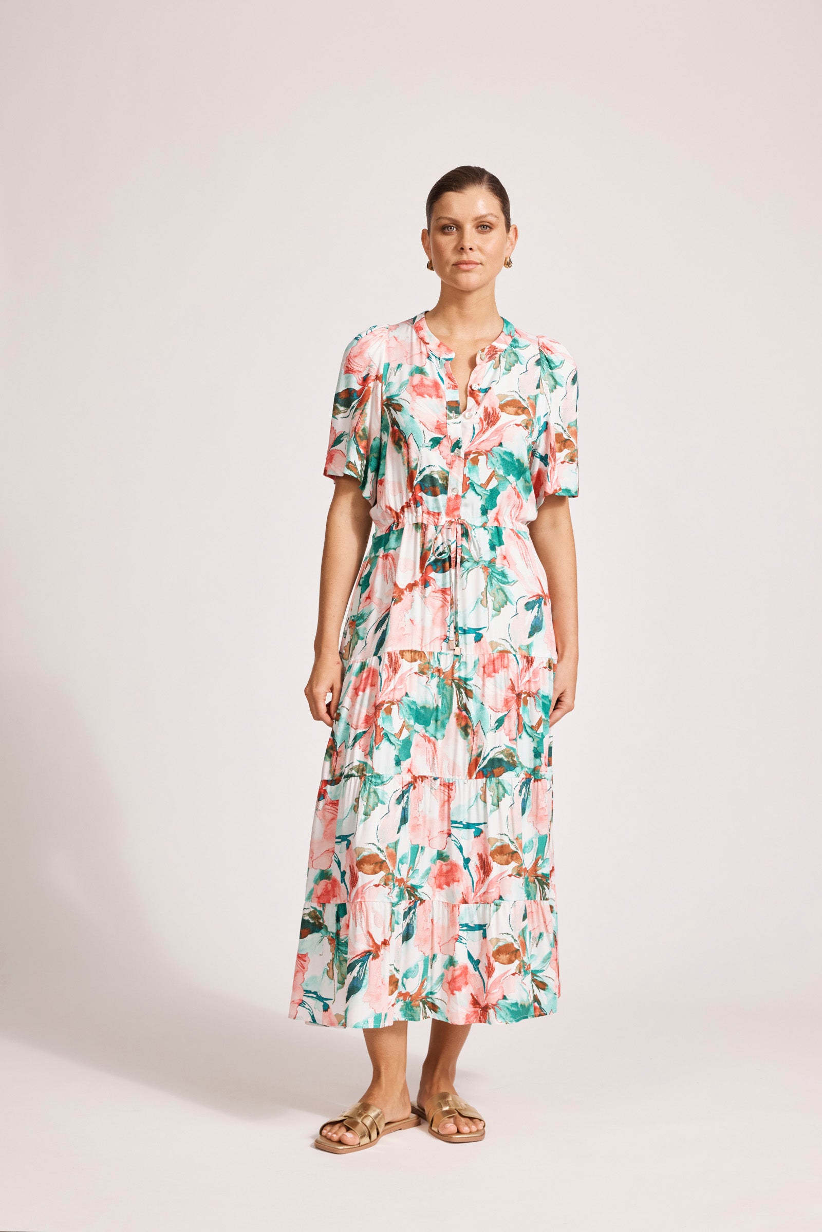 ALEGRIA TIERED MAXI DRESS ESTATE