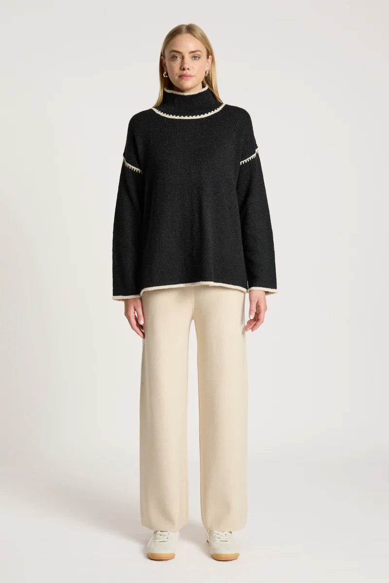 ORIN JUMPER BLACK/DUNE