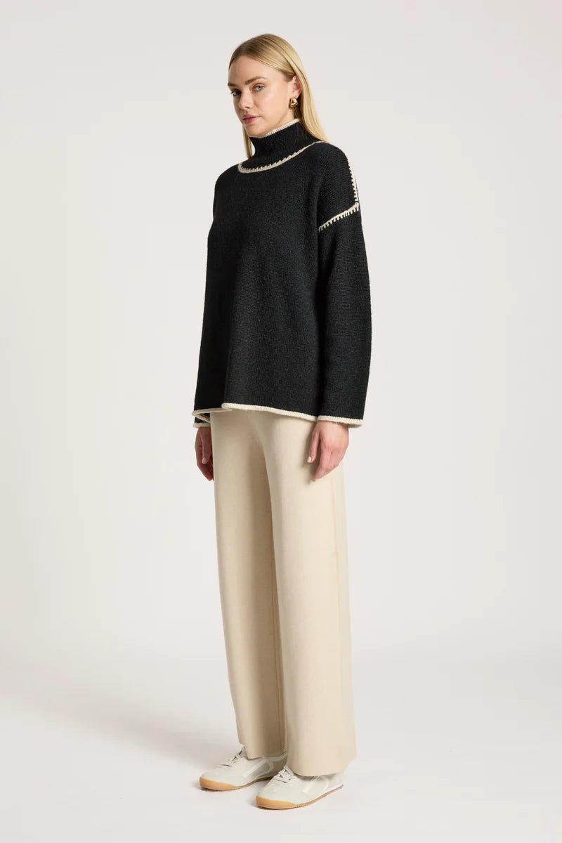 ORIN JUMPER BLACK/DUNE