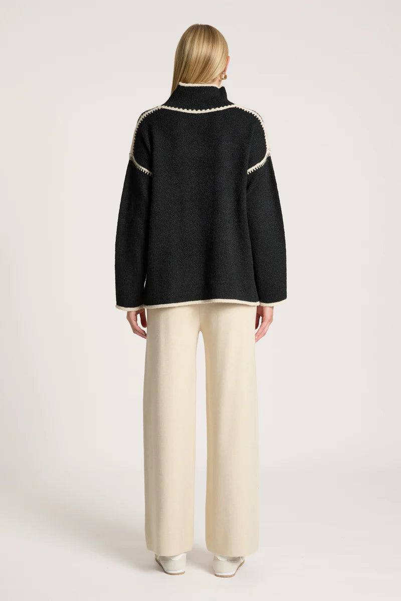 ORIN JUMPER BLACK/DUNE