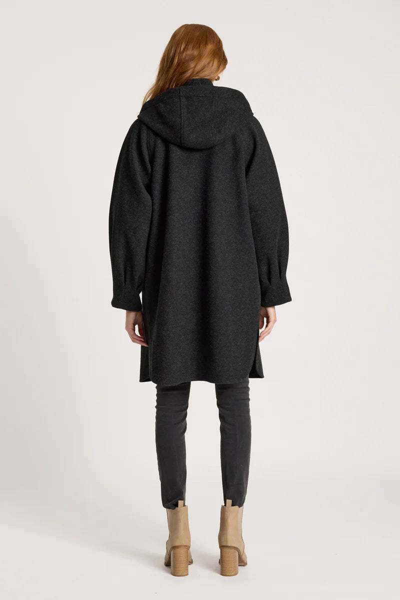 SABLE HOOD JACKET CHARCOAL
