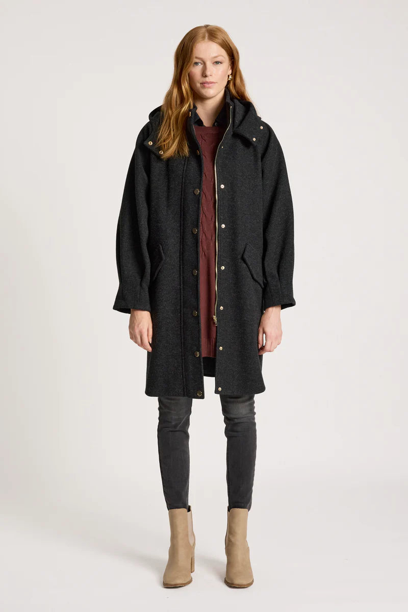 SABLE HOOD JACKET CHARCOAL