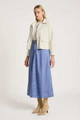 WANDERER CROP JACKET ECRU