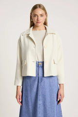 WANDERER CROP JACKET ECRU