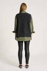 LIORA KNIT VEST CHARCOAL