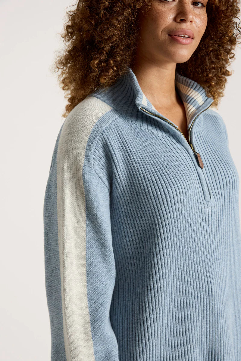 LIORA ZIP JUMPER LAKE/BISQUE