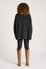 LIORA RELAXED JUMPER CHARCOAL
