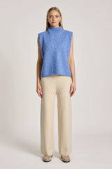 ZARDA KNIT VEST LAKE