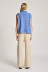 ZARDA KNIT VEST LAKE