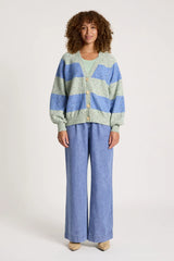 ZARDA CARDIGAN SAGE/LAKE