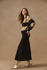 ZARDA CARDIGAN MOCHA BLACK