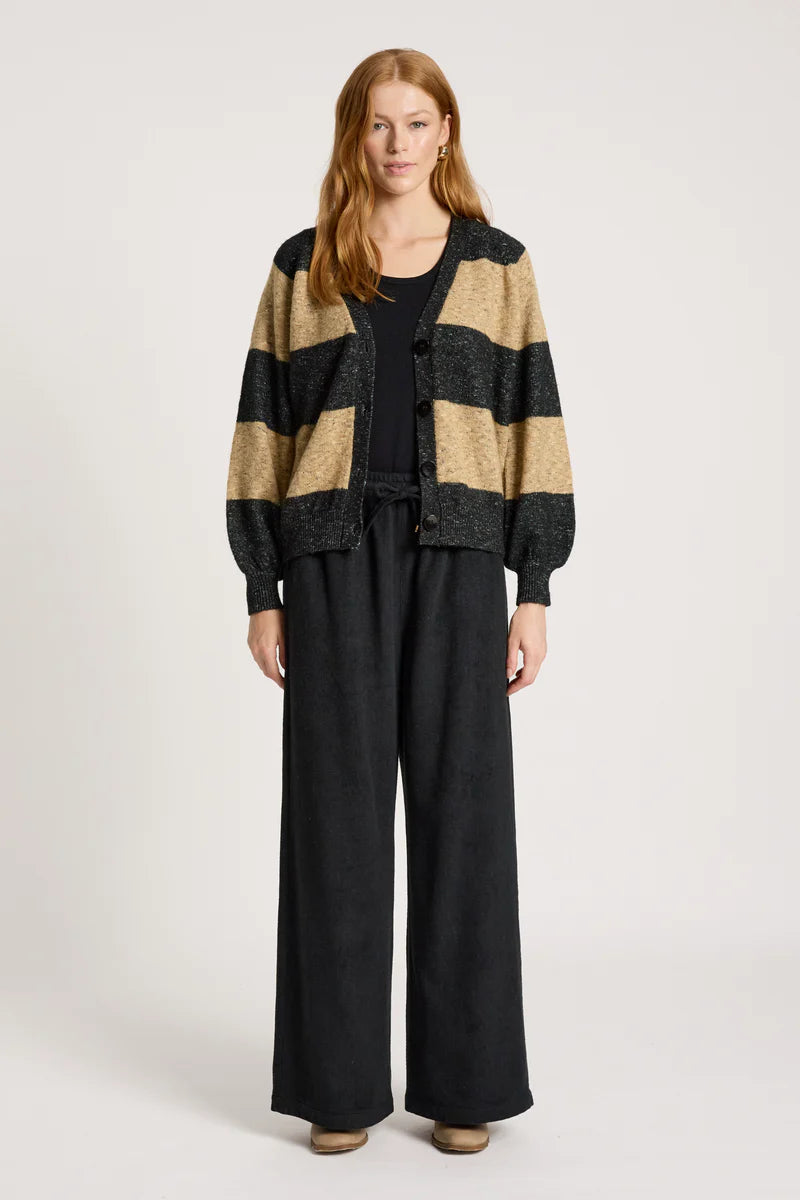 ZARDA CARDIGAN MOCHA BLACK