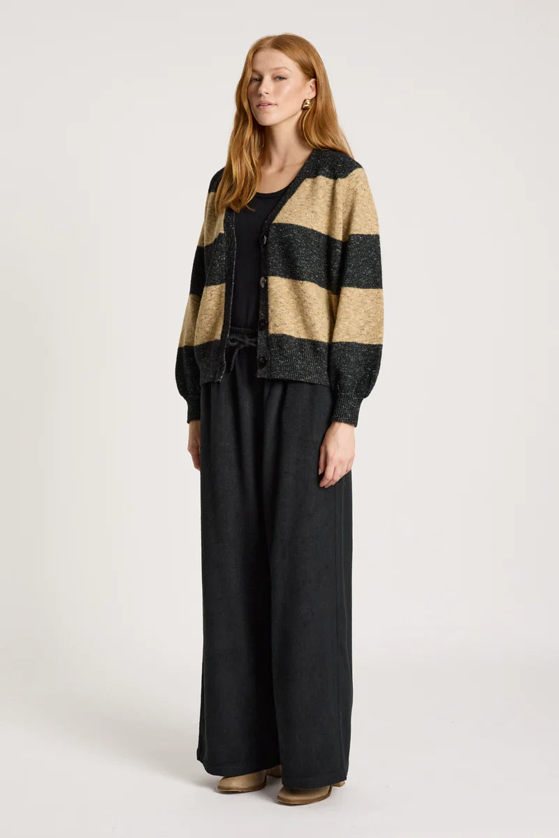 ZARDA CARDIGAN MOCHA BLACK