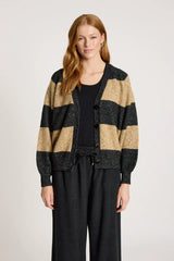 ZARDA CARDIGAN MOCHA BLACK