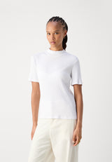 CORE MOCK RIB T-SHIRT WHITE