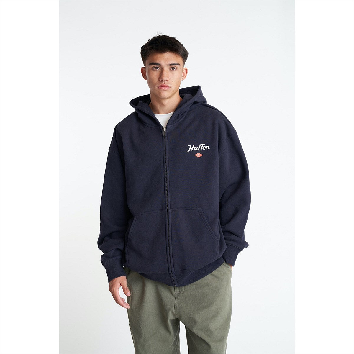 MENS SATURDAY ZIP HOOD NAVY