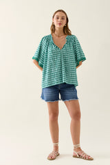 ESTHER SHIRRED TOP BALTIC