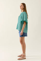 ESTHER SHIRRED TOP BALTIC