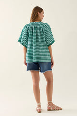 ESTHER SHIRRED TOP BALTIC