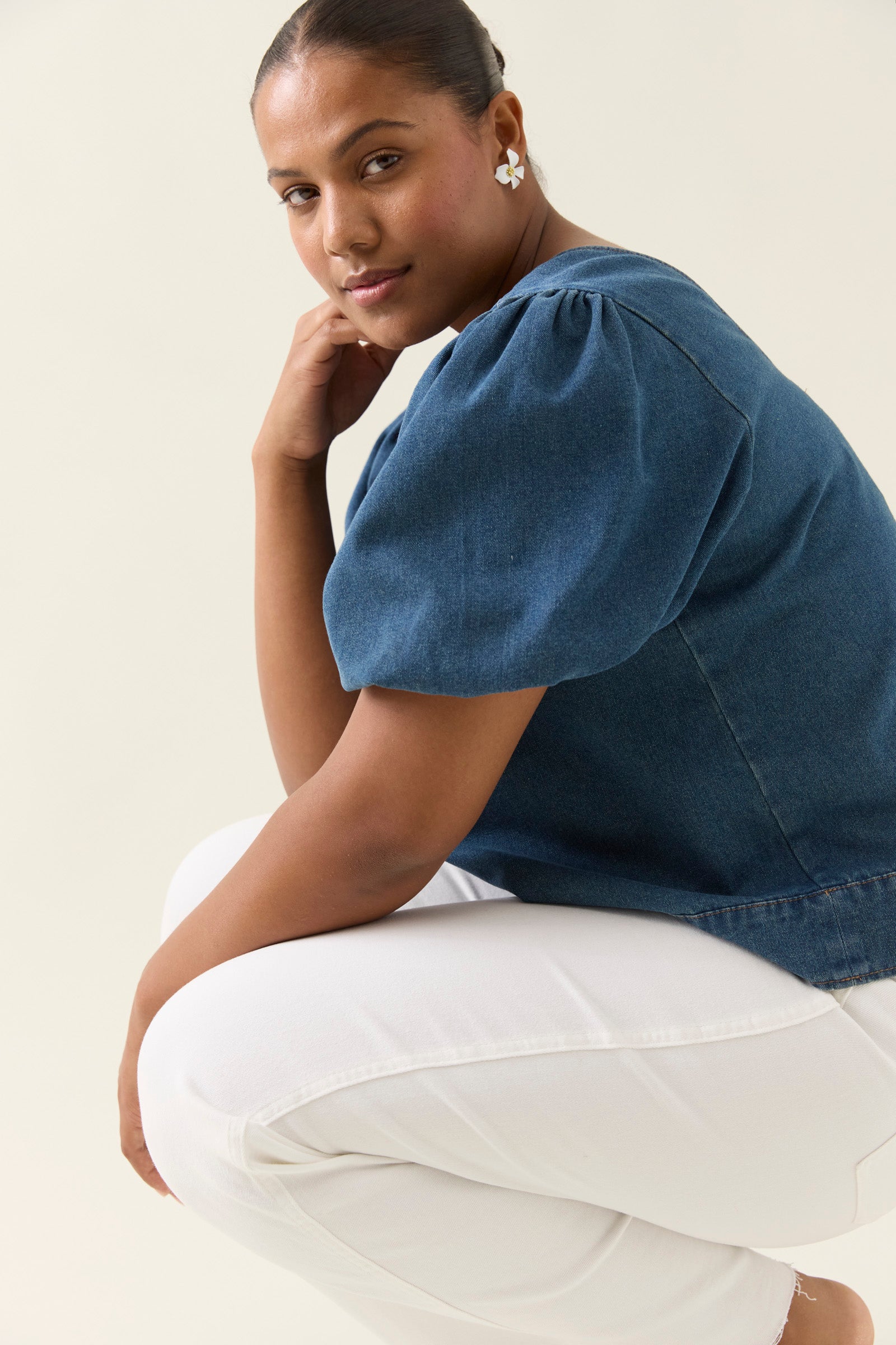 SOFIE DENIM TOP DRIFT