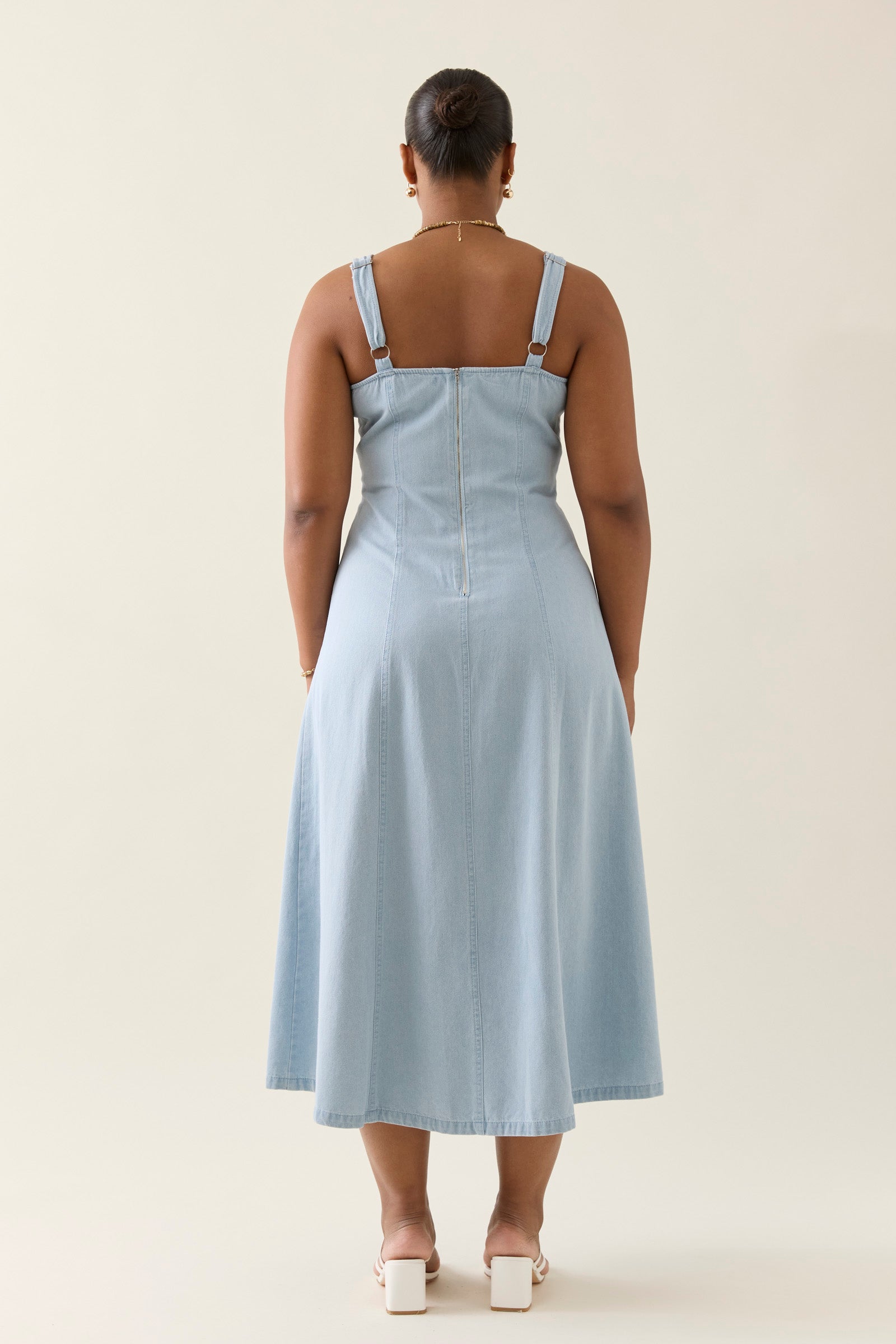 SOFIE DENIM TANK DRESS SKY