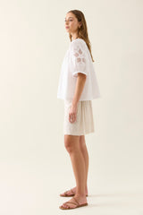 NILSA BUTTON TOP LOTUS