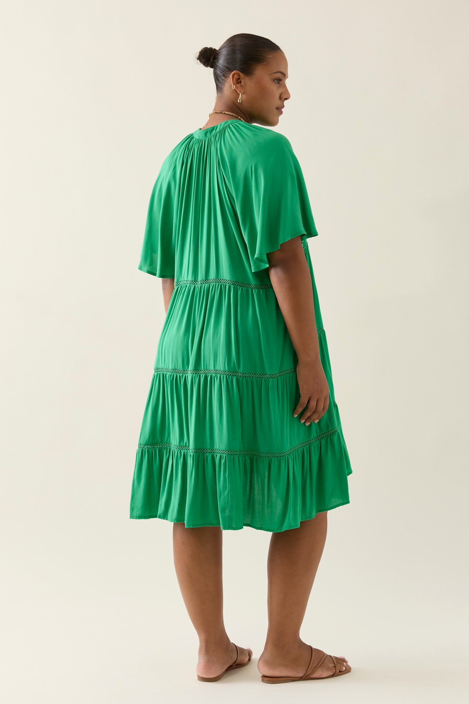 OLINE DRESS GREEN