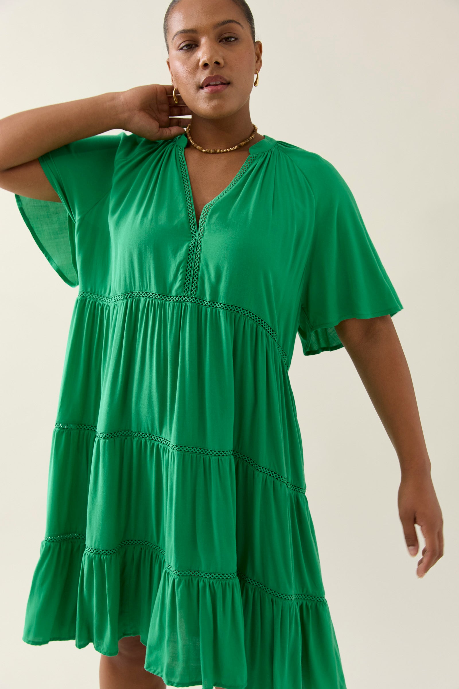 OLINE DRESS GREEN