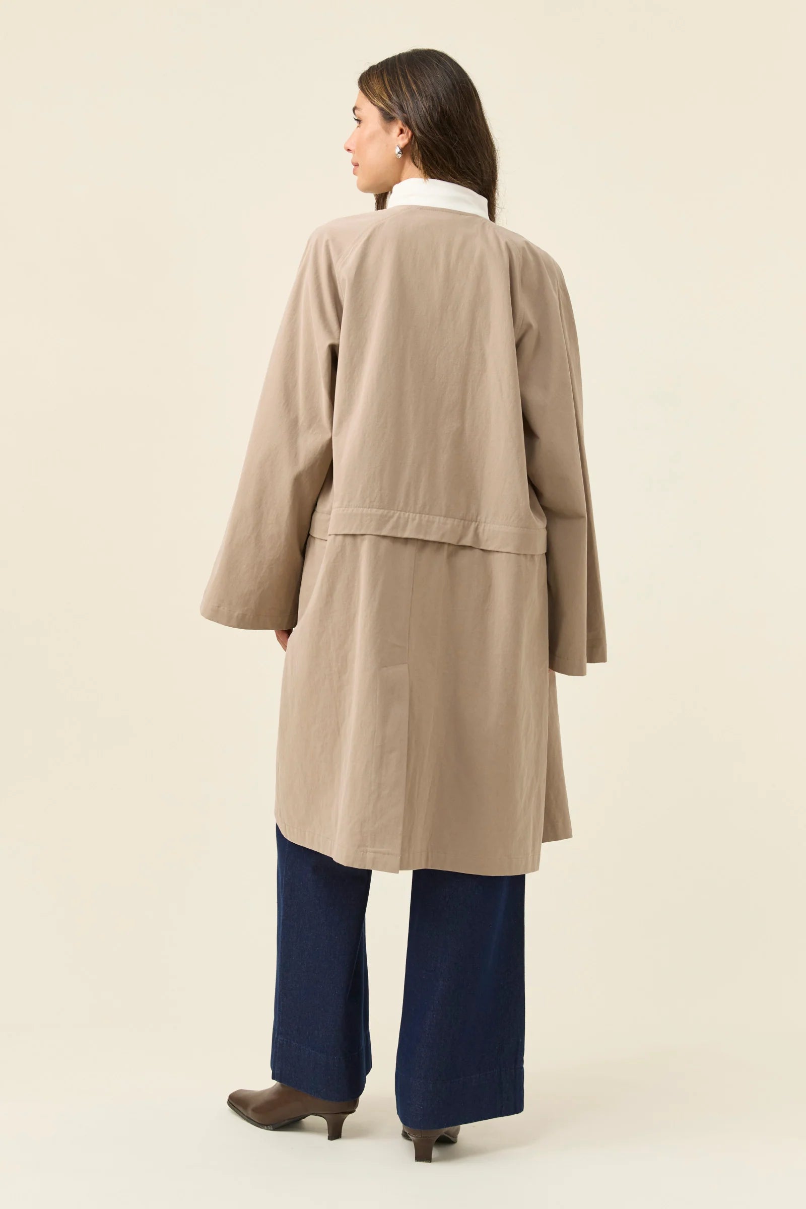 FARIDA CONVERTIBLE COAT STONE