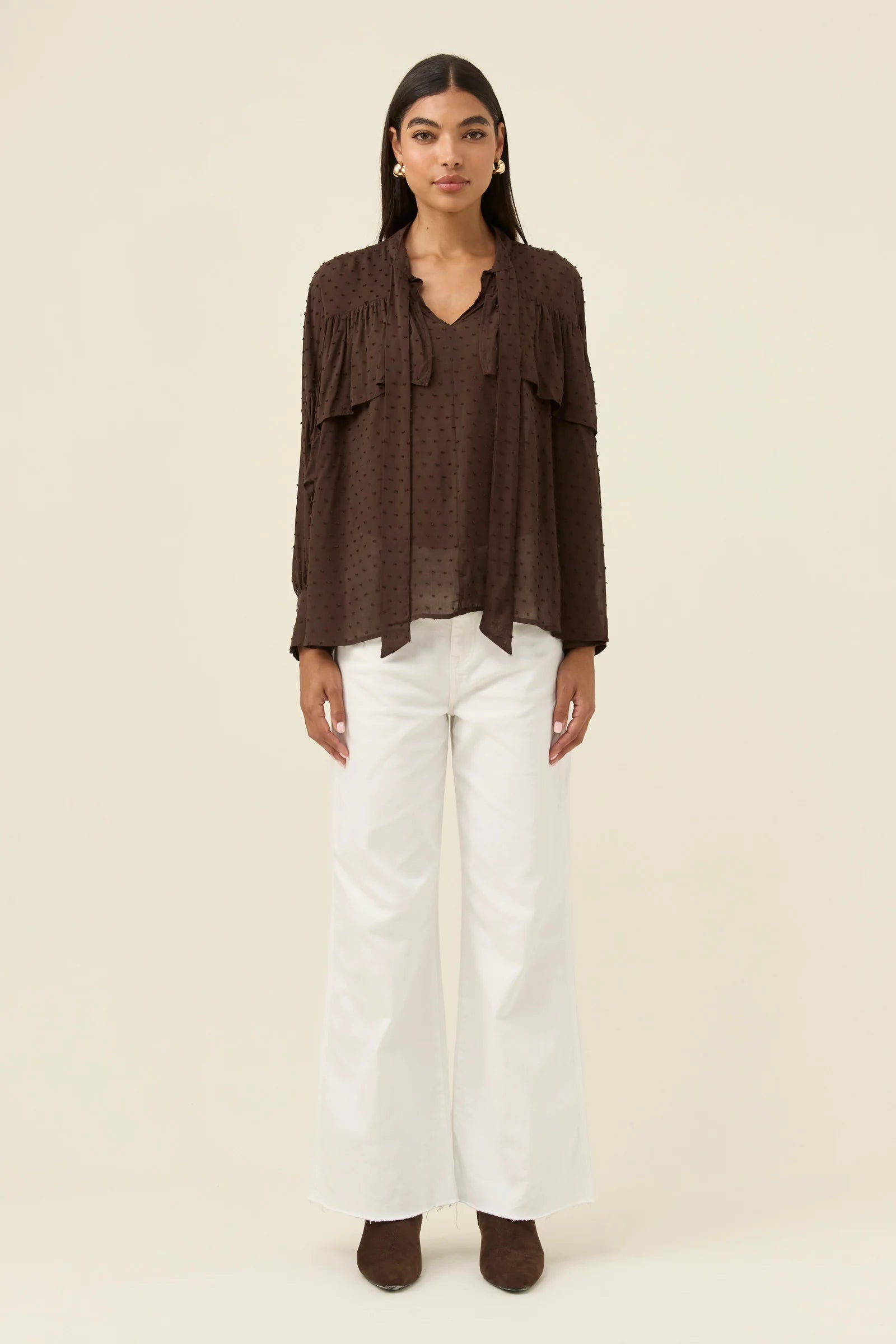 DELLA BLOUSE CHOCOLATE