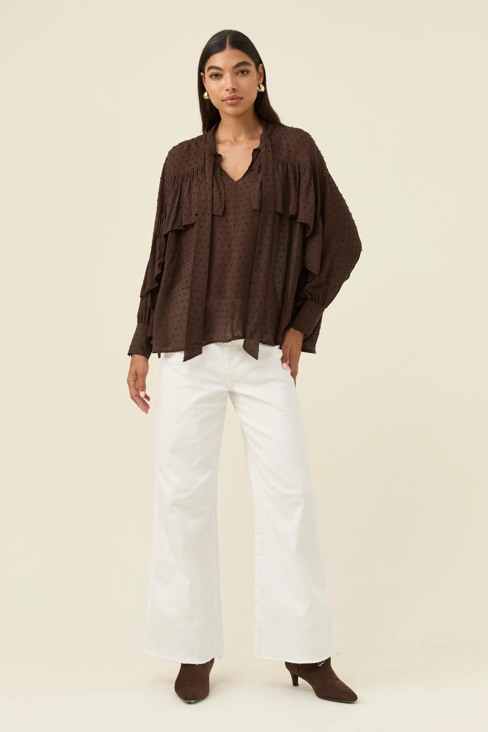 DELLA BLOUSE CHOCOLATE